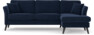 Eden - 2,5-sits soffa med schäslong - Blå