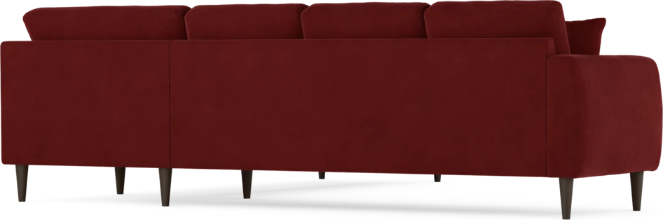 Eden - Hörnsoffa, 3+3-sits - Röd