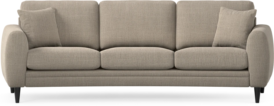 Eden - 3-sits soffa svängd - Beige
