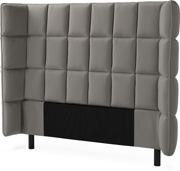 Delux Rutig - Sänggavel, 120-180 cm - Grå
