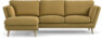 Madison Lux - 2-sits soffa med schäslong vänster - Gul
