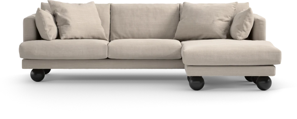 Harper - 4-sits med schäslong höger  - Beige