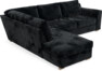 Friday - 2,5-sits soffa med divan vänster - Blå