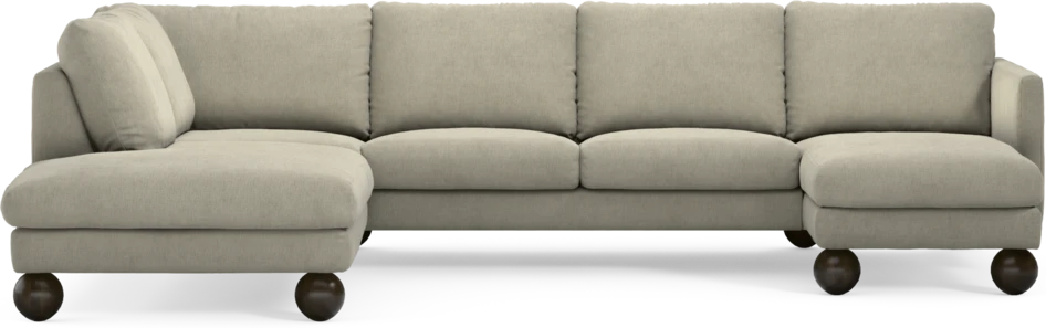 Madison - 2-sits soffa med divan vänster och schäslong höger - Beige