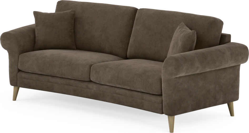 Eden - 2,5-sits soffa svängd - Brun