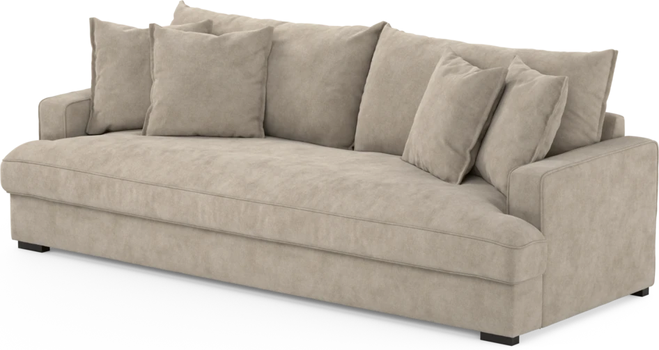 Mila - 4-sits soffa, hel dyna - Beige
