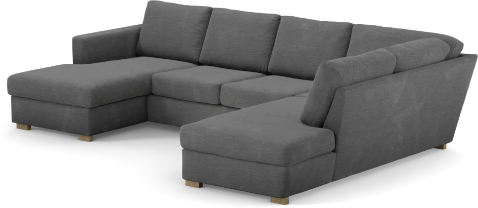 Friday - 3-sits soffa med schäslong vänster och divan höger - Grå
