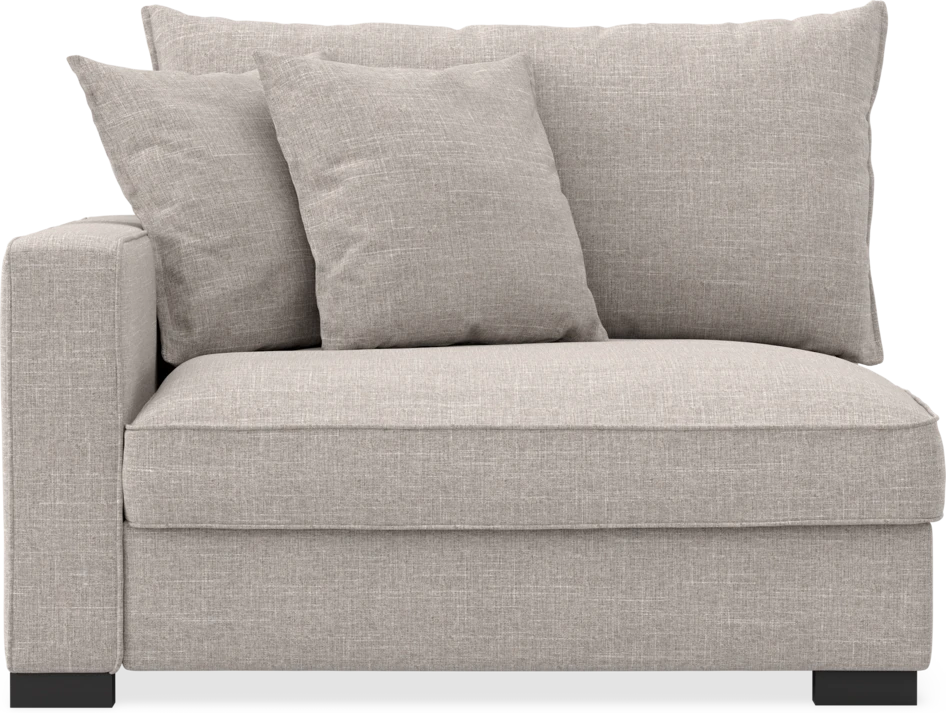 Rossi - 1,5-sits med armstöd vänster - Beige