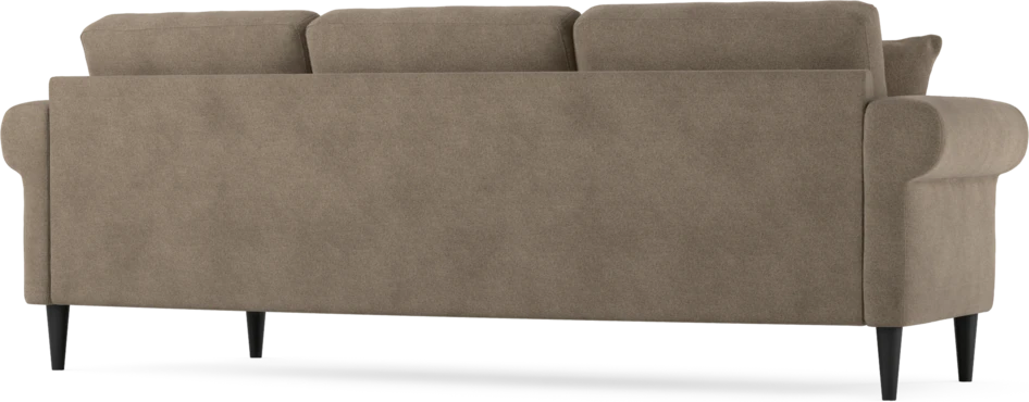 Eden - 3-sits soffa svängd - Brun