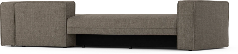 Ide - Bäddsoffa 3-sits med schäslong höger - Brun