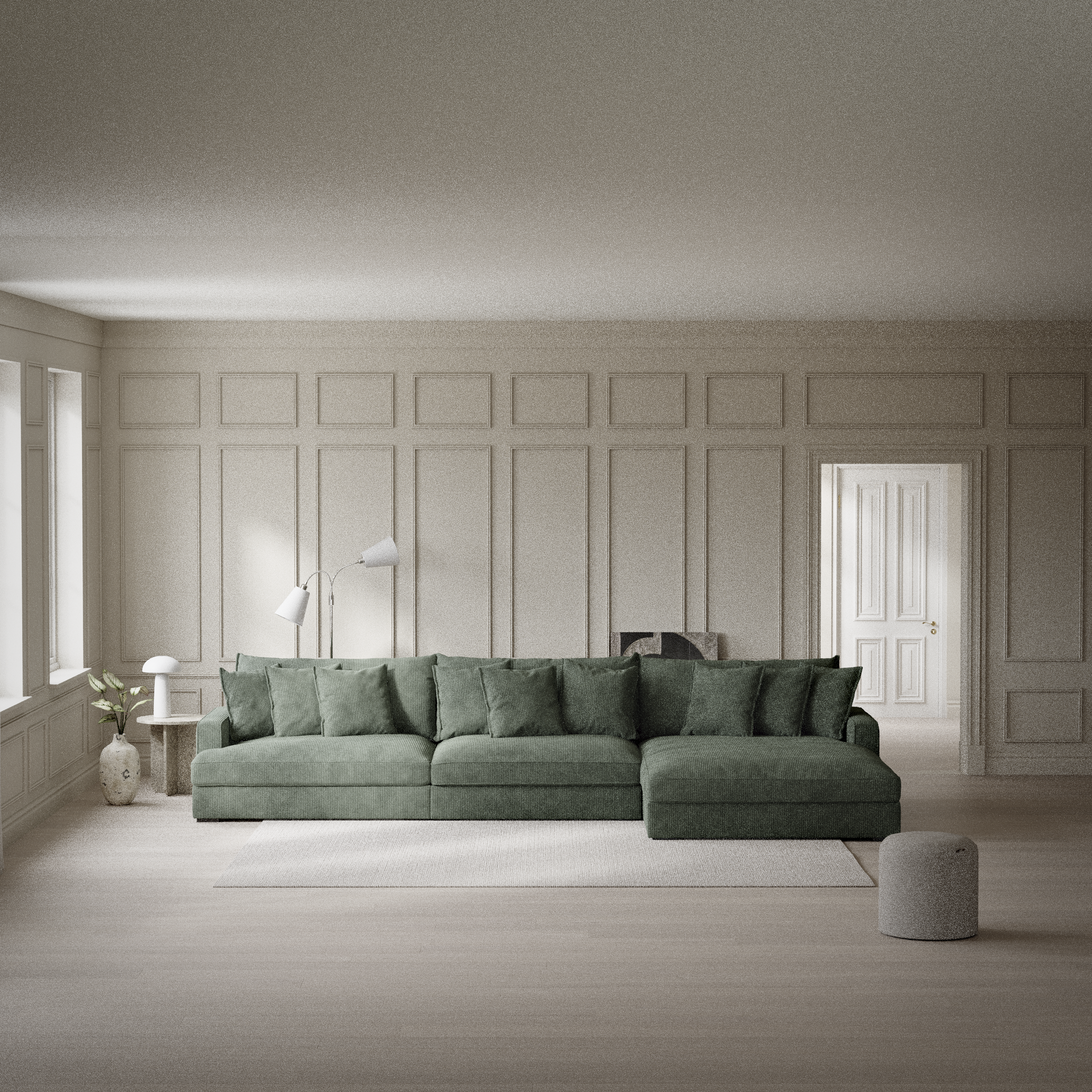 Rossi, 4-sits soffa med schäslong XL höger