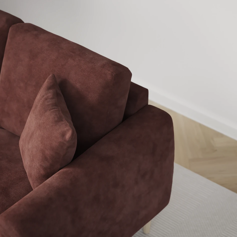 Eden - 2,5-sits soffa - Röd