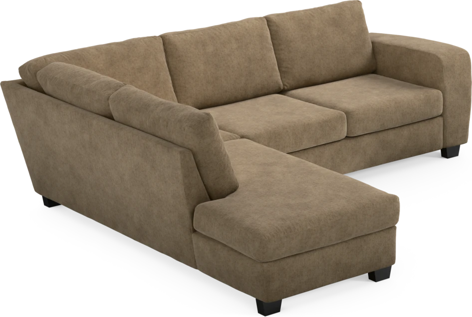 Friday - 2,5-sits soffa med divan vänster - Brun