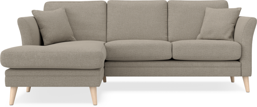 Eden - 2-sits soffa med schäslong - Beige