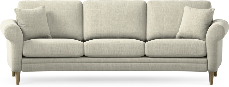 Eden - 3-sits soffa svängd - Beige