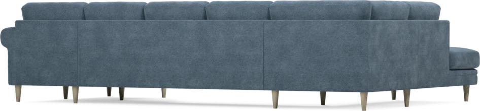 Eden - 3-sits soffa med divan vänster och schäslong höger - Blå