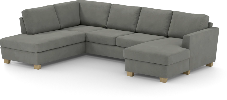 Friday - 3-sits soffa med divan vänster och schäslong höger - Grå
