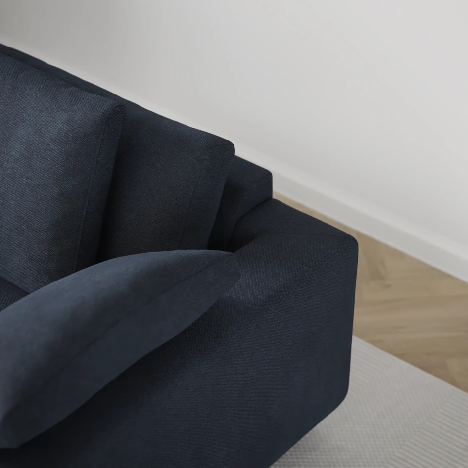 Amie - 4-sits soffa - Blå