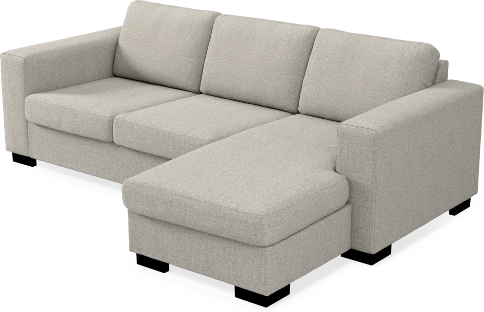 Nevada - 3-sits soffa med flyttbar schäslong - Beige
