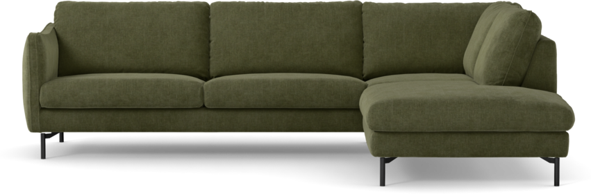 Madison Lux - 3-sits soffa med divan höger - Grön