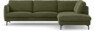 Madison Lux - 3-sits soffa med divan höger - Grön