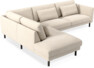 Willow - 3-sits soffa med divan vänster, fast klädsel - Beige