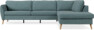 County - 2,5-sits soffa med divan höger - Blå