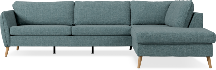 County - 2,5-sits soffa med divan höger - Blå