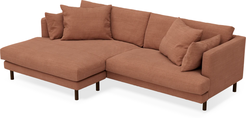 Harper - 4-sits med schäslong XL vänster - Orange