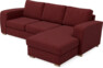 Friday - 3-sits soffa med schäslong höger - Rosa