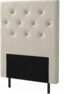 New York pikerad - Sänggavel, 90-210 cm - Beige