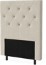 New York pikerad - Sänggavel, 90-210 cm - Beige