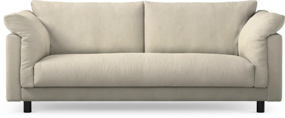 Cherrie - 2,5-sits soffa, hel dyna, fast klädsel - Vit