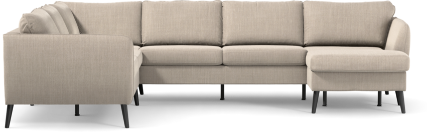 County - Hörnsoffa, 2+3-sits med schäslong höger - Beige