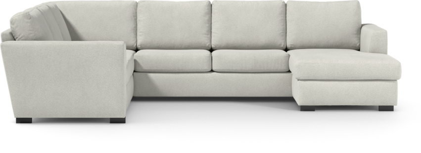Friday - Hörnsoffa, 2+3-sits med schäslong höger - Vit