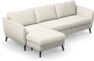 County - 3-sits soffa med flyttbar schäslong - Vit