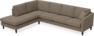 Eden - 3-sits soffa med divan - Gul
