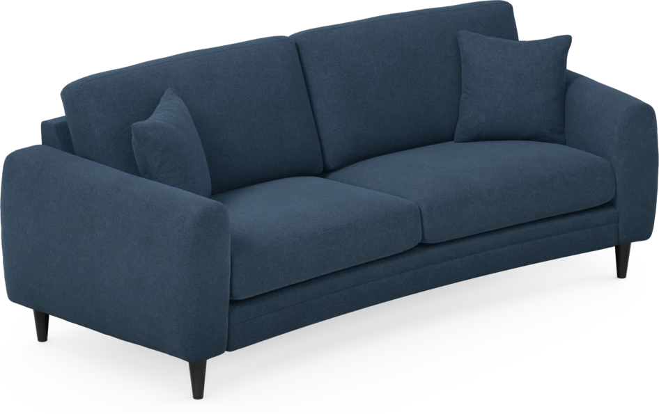 Eden - 2,5-sits soffa svängd - Blå