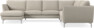 Madison Lux - Hörnsoffa med schäslong vänster - Beige