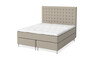 Dream Delux - Kontinentalsäng, dubbelsäng med bäddmadrass Dream Delux vit - Beige