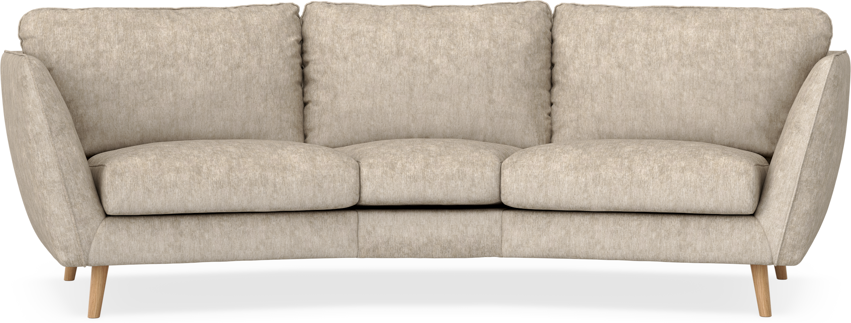 Madison - 3-sits soffa svängd, 70 cm - Beige