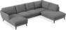 Madison Lux - 2-sits soffa med schäslong vänster och divan höger - Vit