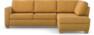 Friday - 2,5-sits soffa med divan höger - Gul