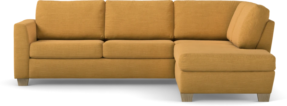 Friday - 2,5-sits soffa med divan höger - Gul