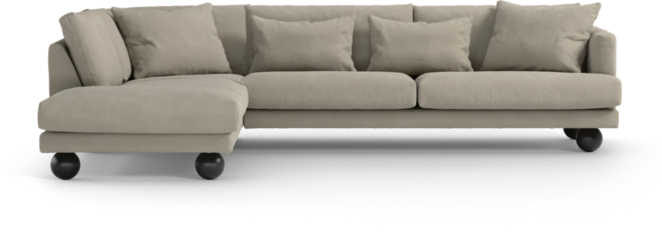 Harper - 3-sits soffa med divan vänster - Beige