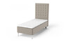 Dream Delux - Ramsäng, enkelsäng med bäddmadrass Sense Delux - Beige