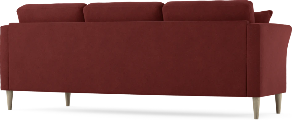 Eden - 3-sits soffa svängd - Röd