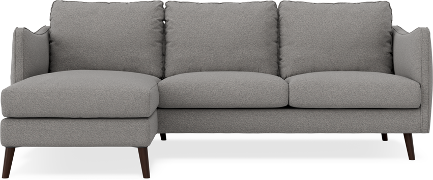 Madison Lux - 2-sits soffa med schäslong vänster - Grå