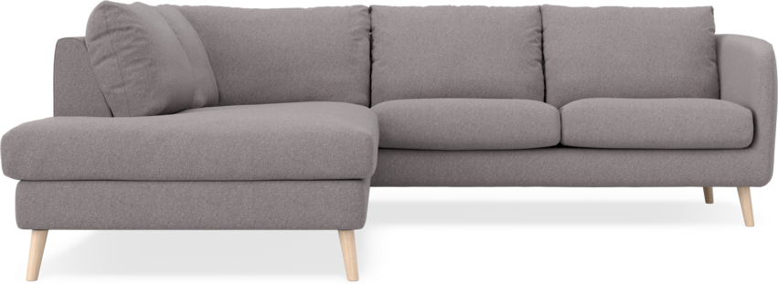 Madison - 2-sits soffa med divan vänster - Grå