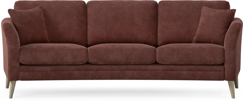 Eden - 3-sits soffa svängd - Röd